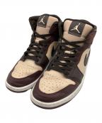 NIKEナイキ）の古着「ハイカットスニーカー」｜ブラウン×ベージュ