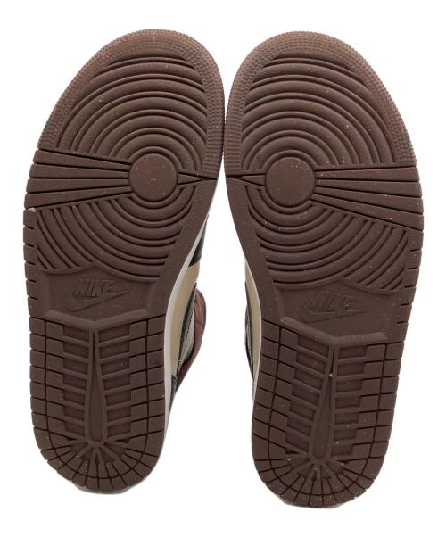 NIKE（ナイキ）NIKE (ナイキ) ハイカットスニーカー ブラウン×ベージュ サイズ:27の古着・服飾アイテム