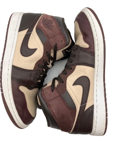 NIKE（ナイキ）NIKE (ナイキ) ハイカットスニーカー ブラウン×ベージュ サイズ:27の古着・服飾アイテム