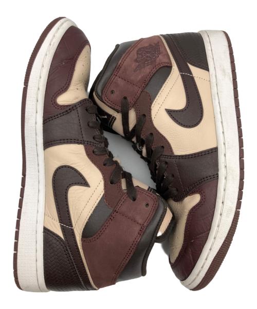 NIKE（ナイキ）NIKE (ナイキ) ハイカットスニーカー ブラウン×ベージュ サイズ:27の古着・服飾アイテム