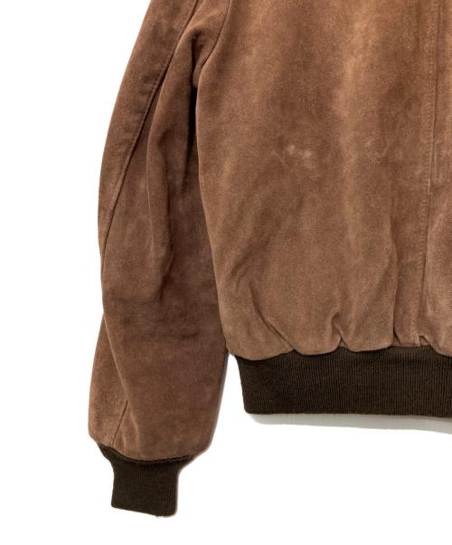 Schott（ショット）Schott (ショット) スウェードボンバージャケット ブラウン サイズ:38の古着・服飾アイテム