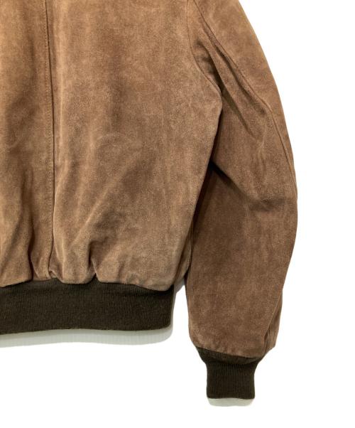 Schott（ショット）Schott (ショット) スウェードボンバージャケット ブラウン サイズ:38の古着・服飾アイテム