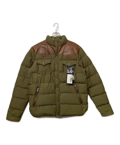 Pen Field（ペンフィールド）Pen Field (ペンフィールド) ダウンジャケット ブラウン×グリーン サイズ:Mの古着・服飾アイテム
