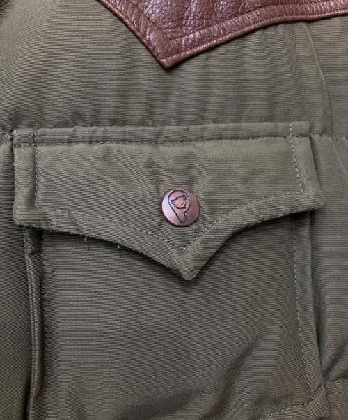 Pen Field（ペンフィールド）Pen Field (ペンフィールド) ダウンジャケット ブラウン×グリーン サイズ:Mの古着・服飾アイテム