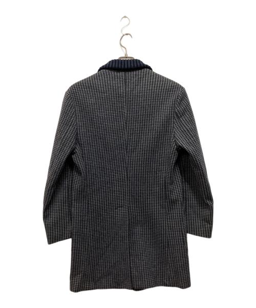 BOGLIOLI（ボリオリ）BOGLIOLI (ボリオリ) ウールコート グレー×ネイビー サイズ:44の古着・服飾アイテム