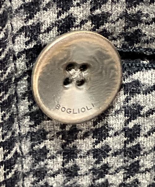 BOGLIOLI（ボリオリ）BOGLIOLI (ボリオリ) ウールコート グレー×ネイビー サイズ:44の古着・服飾アイテム