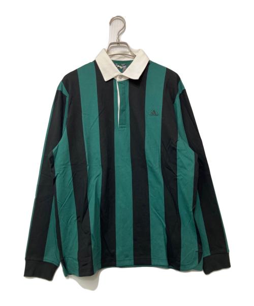 adidas（アディダス）adidas (アディダス) ゴルフウェア(トップス) グリーン×ブラック サイズ:L 未使用品の古着・服飾アイテム