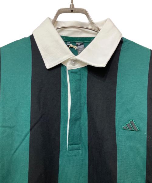 adidas（アディダス）adidas (アディダス) ゴルフウェア(トップス) グリーン×ブラック サイズ:L 未使用品の古着・服飾アイテム