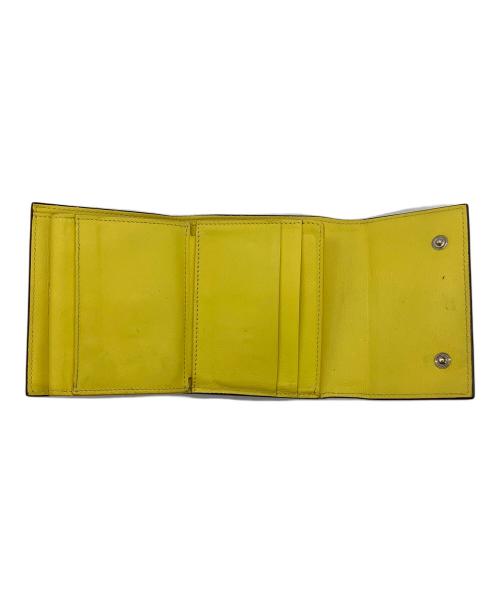 CELINE（セリーヌ）CELINE (セリーヌ) 3つ折り財布 ブラック×イエローの古着・服飾アイテム