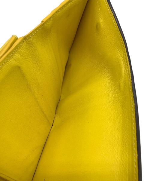 CELINE（セリーヌ）CELINE (セリーヌ) 3つ折り財布 ブラック×イエローの古着・服飾アイテム