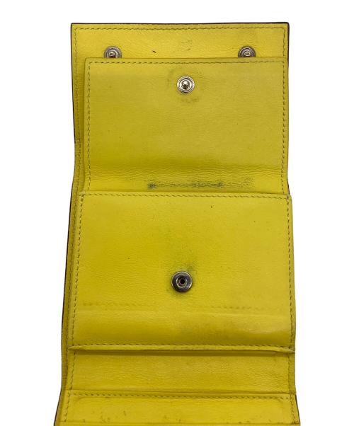CELINE（セリーヌ）CELINE (セリーヌ) 3つ折り財布 ブラック×イエローの古着・服飾アイテム