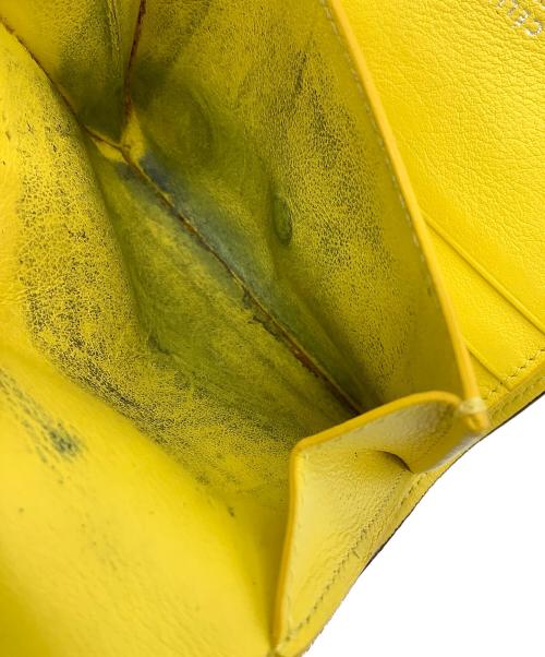 CELINE（セリーヌ）CELINE (セリーヌ) 3つ折り財布 ブラック×イエローの古着・服飾アイテム