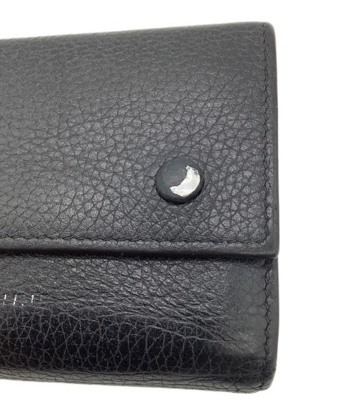 CELINE（セリーヌ）CELINE (セリーヌ) 3つ折り財布 ブラック×イエローの古着・服飾アイテム