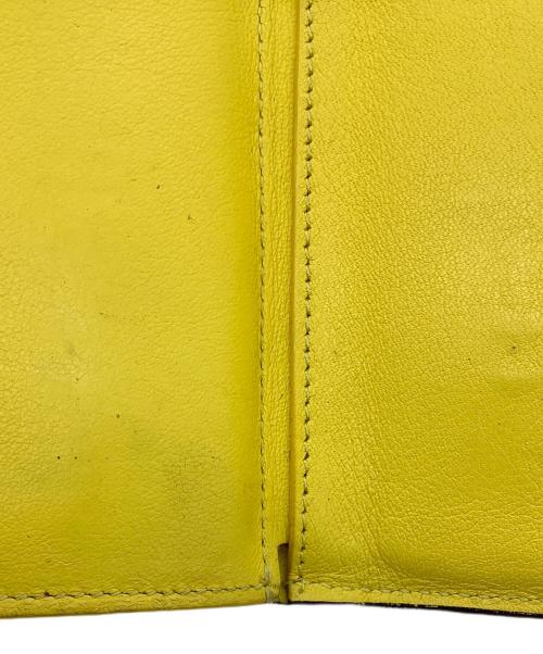 CELINE（セリーヌ）CELINE (セリーヌ) 3つ折り財布 ブラック×イエローの古着・服飾アイテム