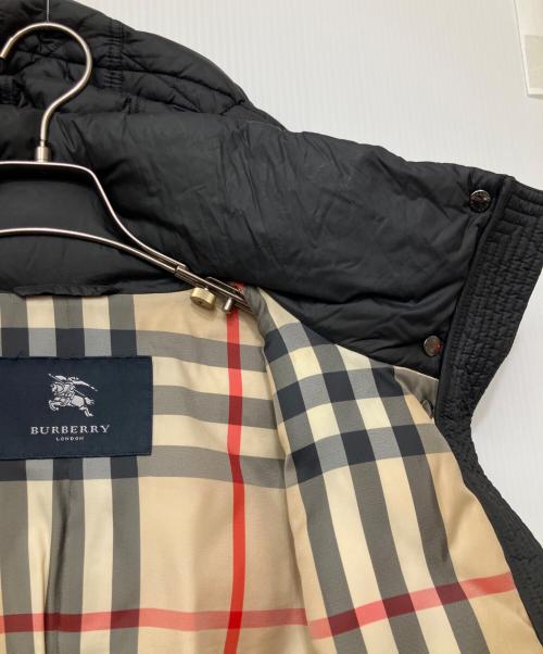 BURBERRY LONDON（バーバリーロンドン）BURBERRY LONDON (バーバリーロンドン) ダウンコート ブラック サイズ:9号の古着・服飾アイテム