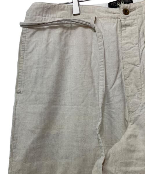 RRL（ダブルアールエル）RRL (ダブルアールエル) リネンコットンベルテッドパンツ アイボリー サイズ:Mの古着・服飾アイテム