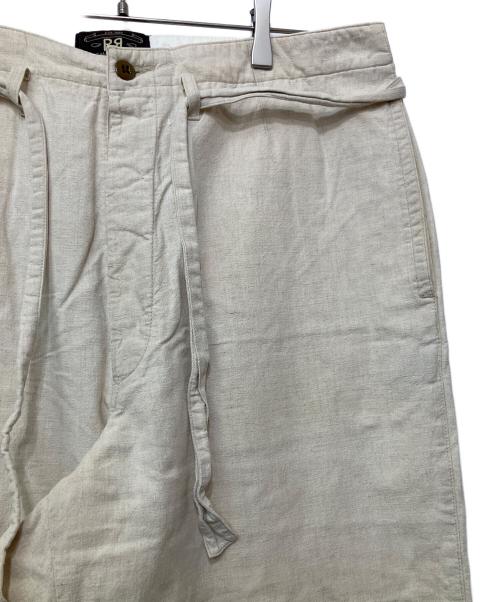 RRL（ダブルアールエル）RRL (ダブルアールエル) リネンコットンベルテッドパンツ アイボリー サイズ:Mの古着・服飾アイテム