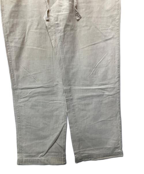 RRL（ダブルアールエル）RRL (ダブルアールエル) リネンコットンベルテッドパンツ アイボリー サイズ:Mの古着・服飾アイテム