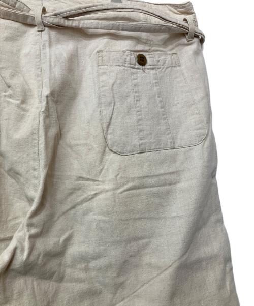 RRL（ダブルアールエル）RRL (ダブルアールエル) リネンコットンベルテッドパンツ アイボリー サイズ:Mの古着・服飾アイテム