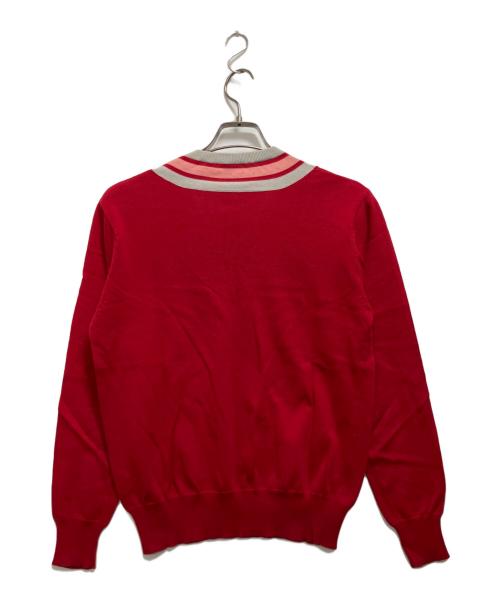 PAUL SMITH（ポールスミス）Paul Smith (ポールスミス) 薄手ニット レッド サイズ:Mの古着・服飾アイテム