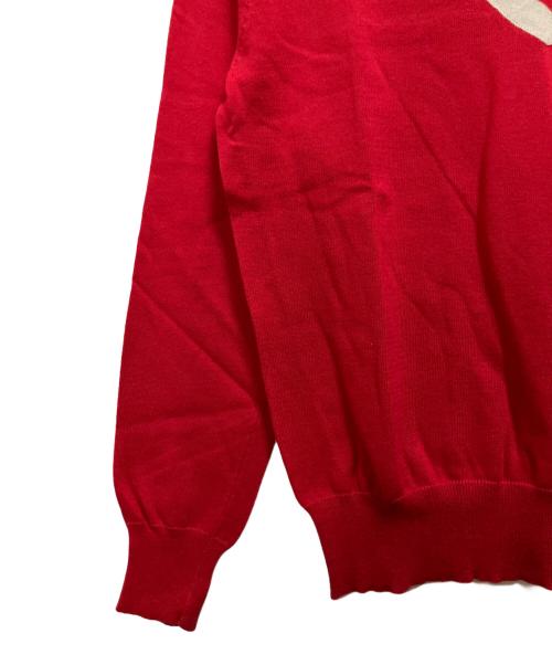 PAUL SMITH（ポールスミス）Paul Smith (ポールスミス) 薄手ニット レッド サイズ:Mの古着・服飾アイテム