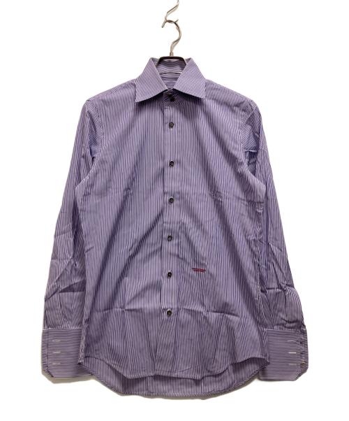 DSQUARED2（ディースクエアード）DSQUARED2 (ディースクエアード) 長袖シャツ パープル サイズ:46の古着・服飾アイテム