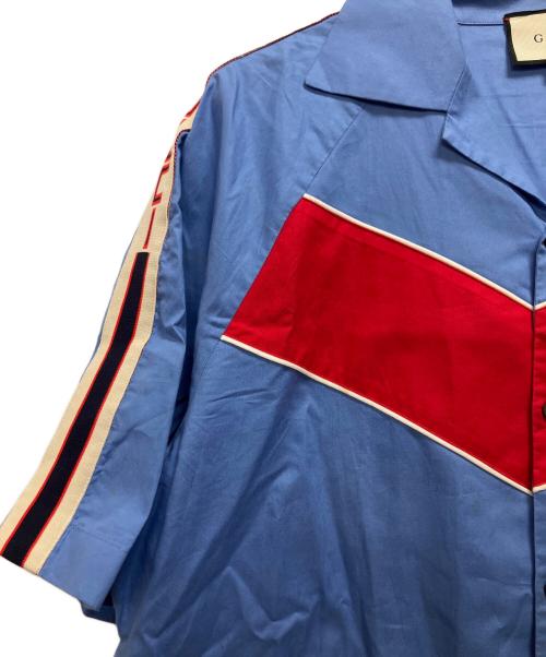 GUCCI（グッチ）GUCCI (グッチ) ボーリングシャツ スカイブルー サイズ:54の古着・服飾アイテム