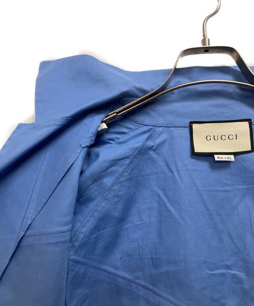 GUCCI（グッチ）GUCCI (グッチ) ボーリングシャツ スカイブルー サイズ:54の古着・服飾アイテム