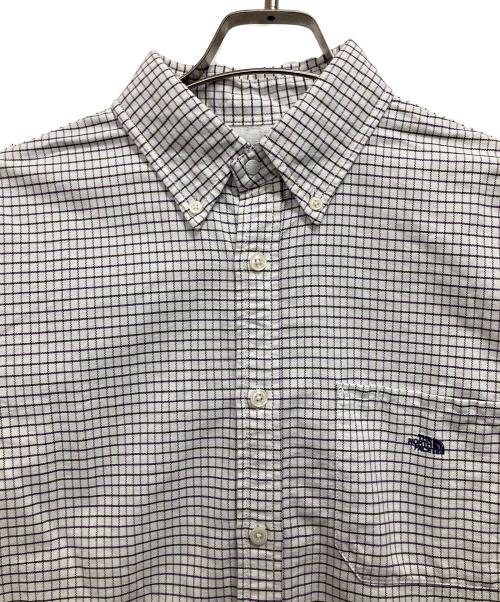 THE NORTHFACE PURPLELABEL（ザ・ノースフェイス パープルレーベル）THE NORTHFACE PURPLELABEL (ザ・ノースフェイス パープルレーベル) 長袖シャツ ホワイト×パープル サイズ:Mの古着・服飾アイテム