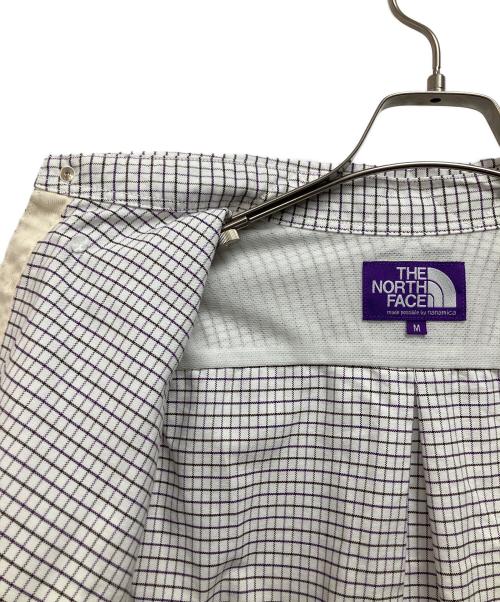 THE NORTHFACE PURPLELABEL（ザ・ノースフェイス パープルレーベル）THE NORTHFACE PURPLELABEL (ザ・ノースフェイス パープルレーベル) 長袖シャツ ホワイト×パープル サイズ:Mの古着・服飾アイテム