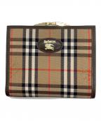 Burberry'sバーバリーズ）の古着「2つ折り財布」｜ブラウン×ベージュ