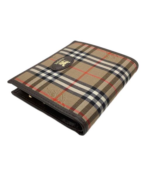 Burberry's（バーバリーズ）Burberry's (バーバリーズ) 2つ折り財布 ブラウン×ベージュの古着・服飾アイテム