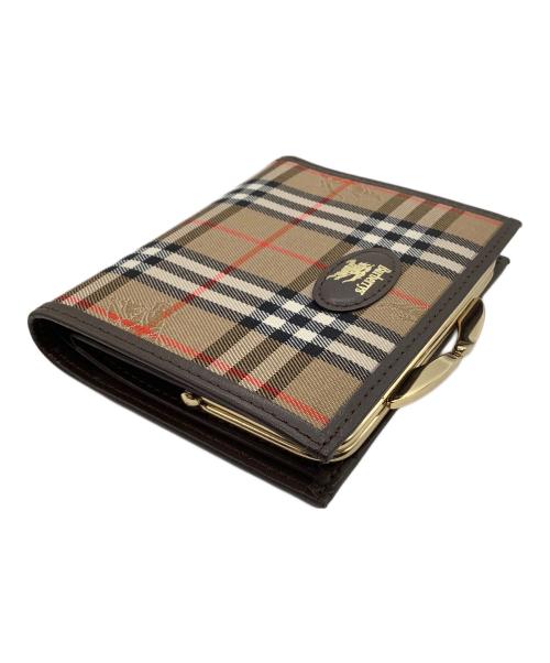 Burberry's（バーバリーズ）Burberry's (バーバリーズ) 2つ折り財布 ブラウン×ベージュの古着・服飾アイテム