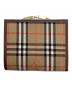 Burberry's (バーバリーズ) 2つ折り財布 ブラウン×ベージュ：8000円