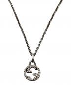 GUCCIグッチ）の古着「インターロッキング　ネックレス」｜シルバー