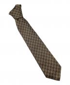 GUCCIグッチ）の古着「GG　ネクタイ」｜ブラウン