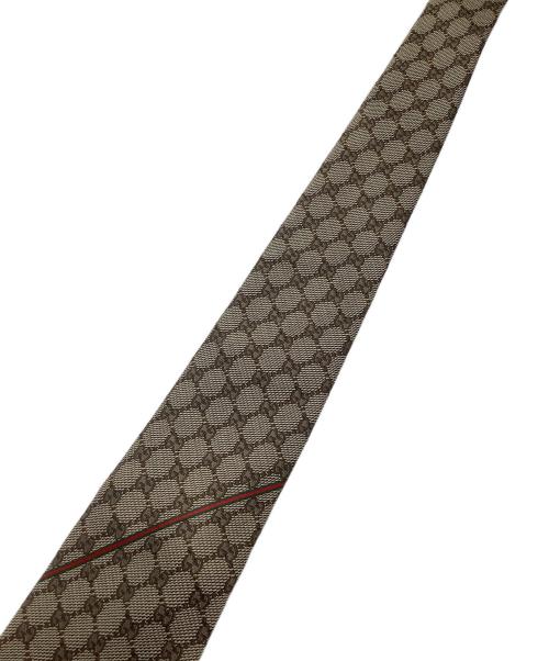 GUCCI（グッチ）GUCCI (グッチ) GG　ネクタイ ブラウン サイズ:記載無の古着・服飾アイテム