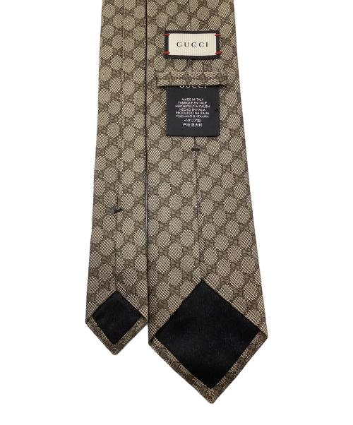 GUCCI（グッチ）GUCCI (グッチ) GG　ネクタイ ブラウン サイズ:記載無の古着・服飾アイテム