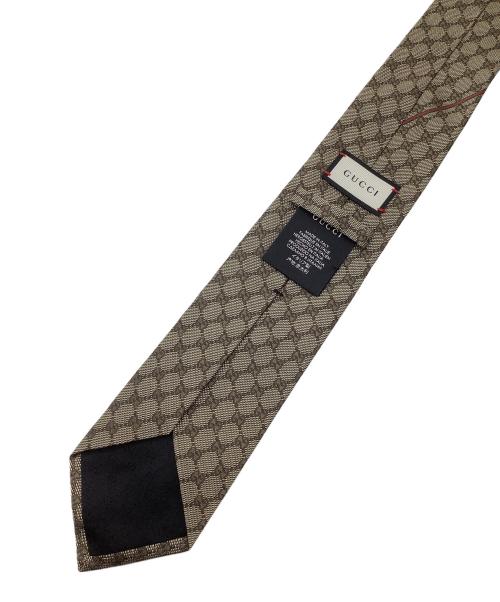 GUCCI（グッチ）GUCCI (グッチ) GG　ネクタイ ブラウン サイズ:記載無の古着・服飾アイテム