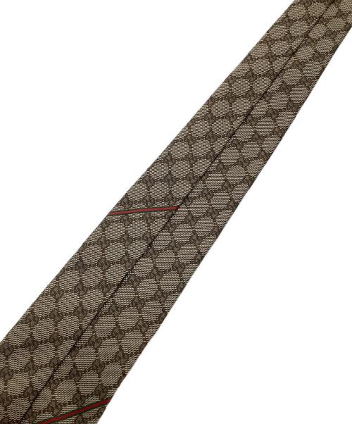 GUCCI（グッチ）GUCCI (グッチ) GG　ネクタイ ブラウン サイズ:記載無の古着・服飾アイテム