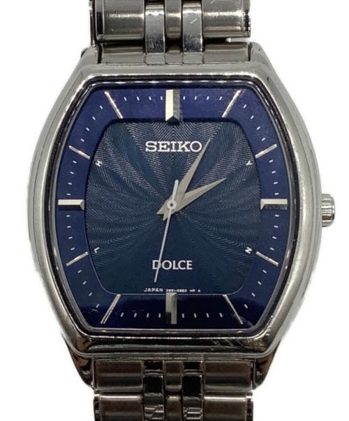 SEIKO（セイコー）SEIKO (セイコー) ドルチェ　リストウォッチ ネイビーの古着・服飾アイテム