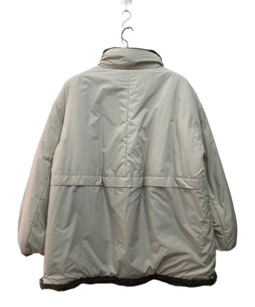 ELENDEEK（エレンディーク）ELENDEEK (エレンディーク) バーシブル ボア フリース パディング コート ホワイト サイズ:FREEの古着・服飾アイテム