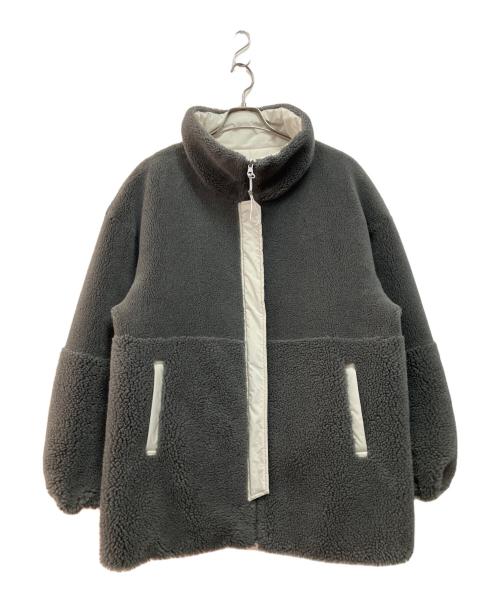 ELENDEEK（エレンディーク）ELENDEEK (エレンディーク) バーシブル ボア フリース パディング コート ホワイト サイズ:FREEの古着・服飾アイテム