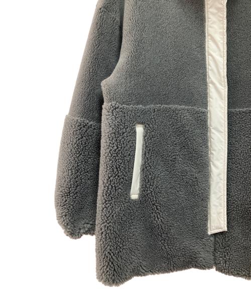 ELENDEEK（エレンディーク）ELENDEEK (エレンディーク) バーシブル ボア フリース パディング コート ホワイト サイズ:FREEの古着・服飾アイテム