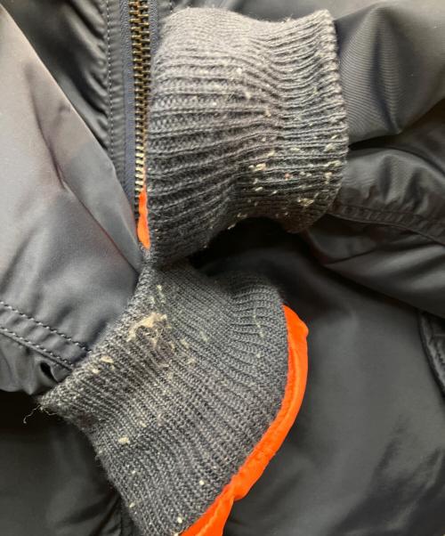 AVIREX（アヴィレックス）AVIREX (アヴィレックス) MA-1ジャケット ネイビー×オレンジ サイズ:Lの古着・服飾アイテム