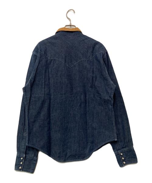 SUGAR CANE（シュガーケーン）SUGAR CANE (シュガーケーン) デニムウエスタンシャツ ブルー サイズ:Lの古着・服飾アイテム