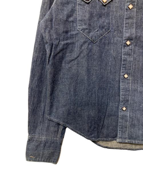 SUGAR CANE（シュガーケーン）SUGAR CANE (シュガーケーン) デニムウエスタンシャツ ブルー サイズ:Lの古着・服飾アイテム