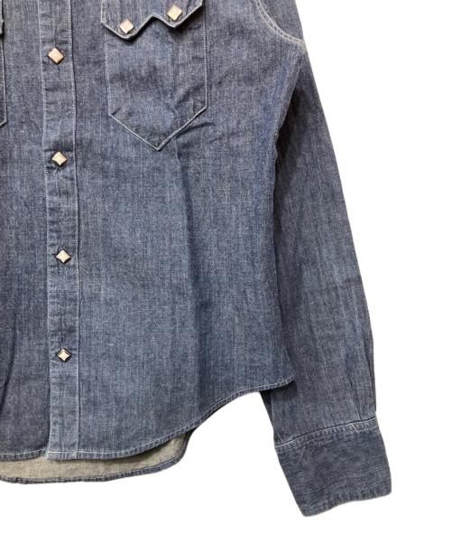 SUGAR CANE（シュガーケーン）SUGAR CANE (シュガーケーン) デニムウエスタンシャツ ブルー サイズ:Lの古着・服飾アイテム