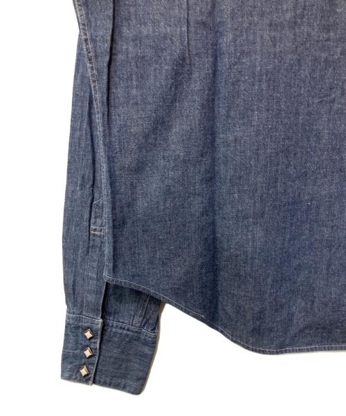 SUGAR CANE（シュガーケーン）SUGAR CANE (シュガーケーン) デニムウエスタンシャツ ブルー サイズ:Lの古着・服飾アイテム