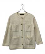 JOURNAL STANDARD relumeジャーナルスタンダード レリューム）の古着「ツイードカーディガン」｜ホワイト
